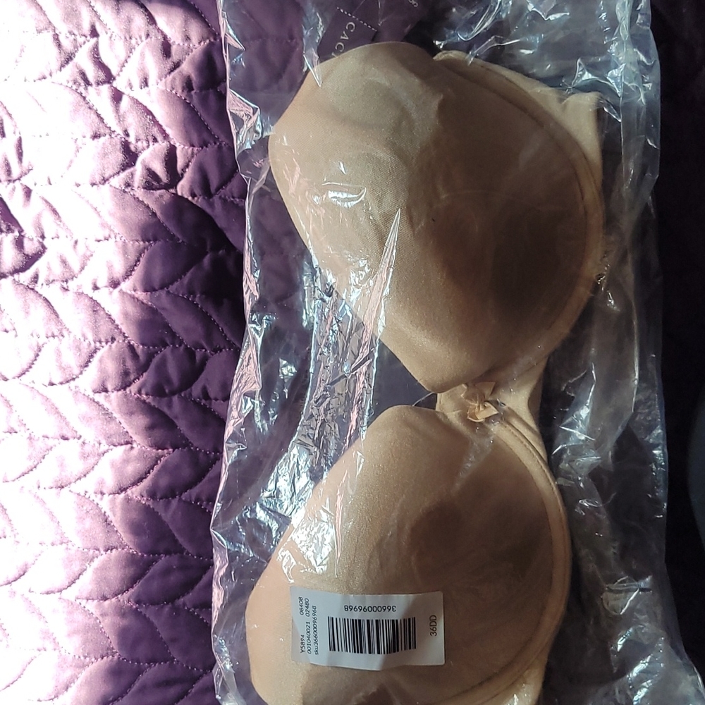 Cacique 36DD Beige Bra NWT